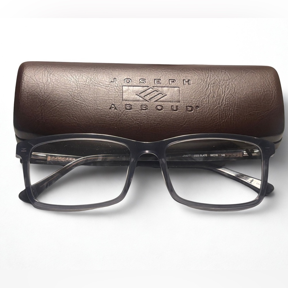 Joseph Abboud Men’s RX Eyeglass Frames – Slate – With Case
